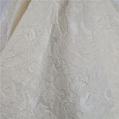 Ivory Jacquard Fabric